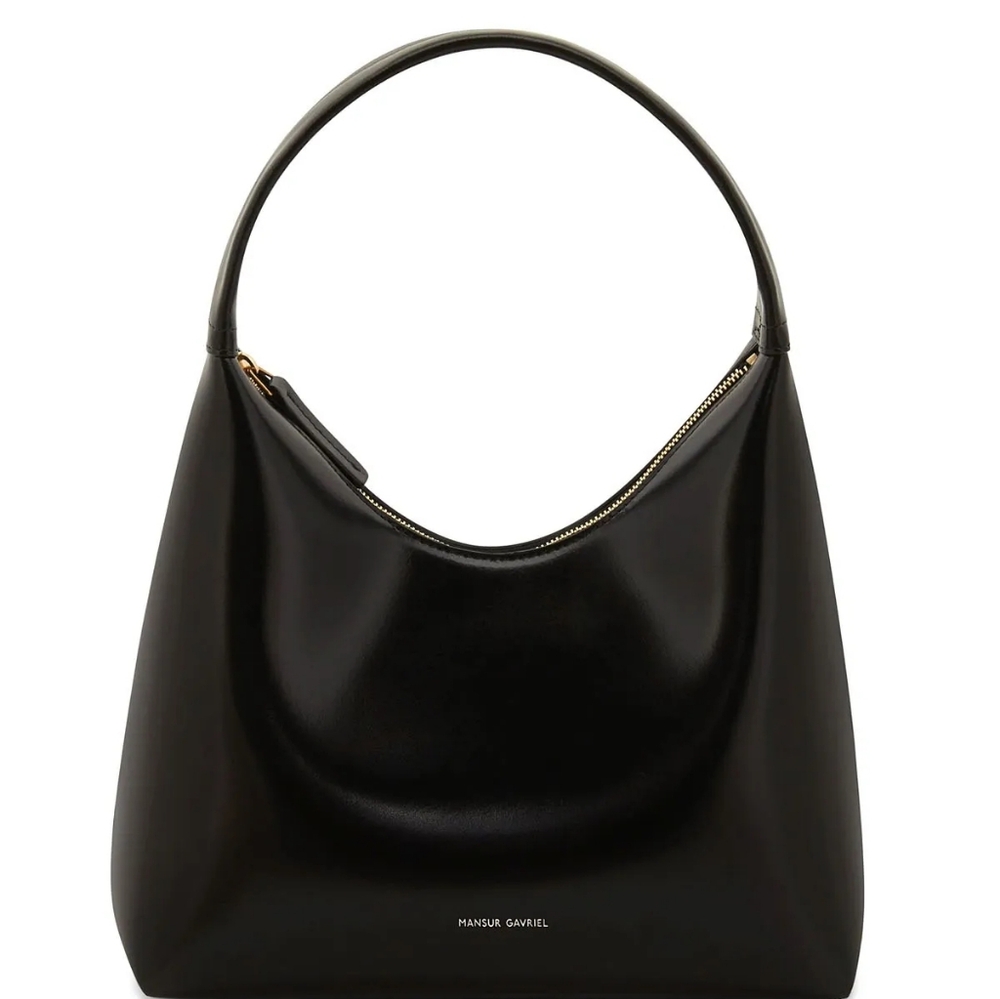 Mansur Gavriel Candy Shoulder Bag in Black Flamma NWT